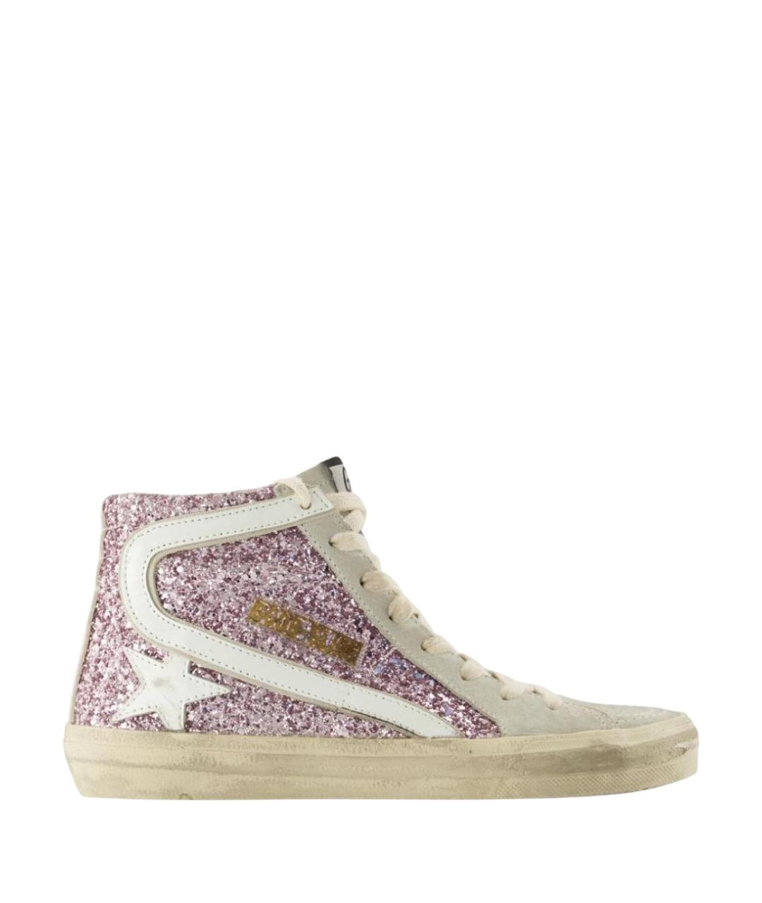 GOLDEN GOOSE DELUXE BRAND Розовые синтетические кроссовки, фото 1