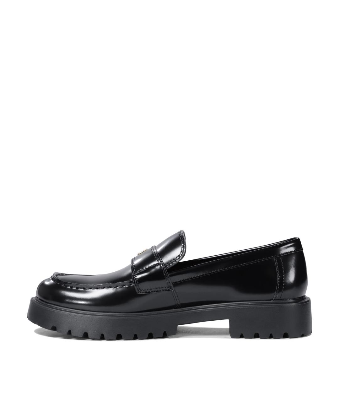 TORY BURCH Черные кожаные лоферы, фото 3