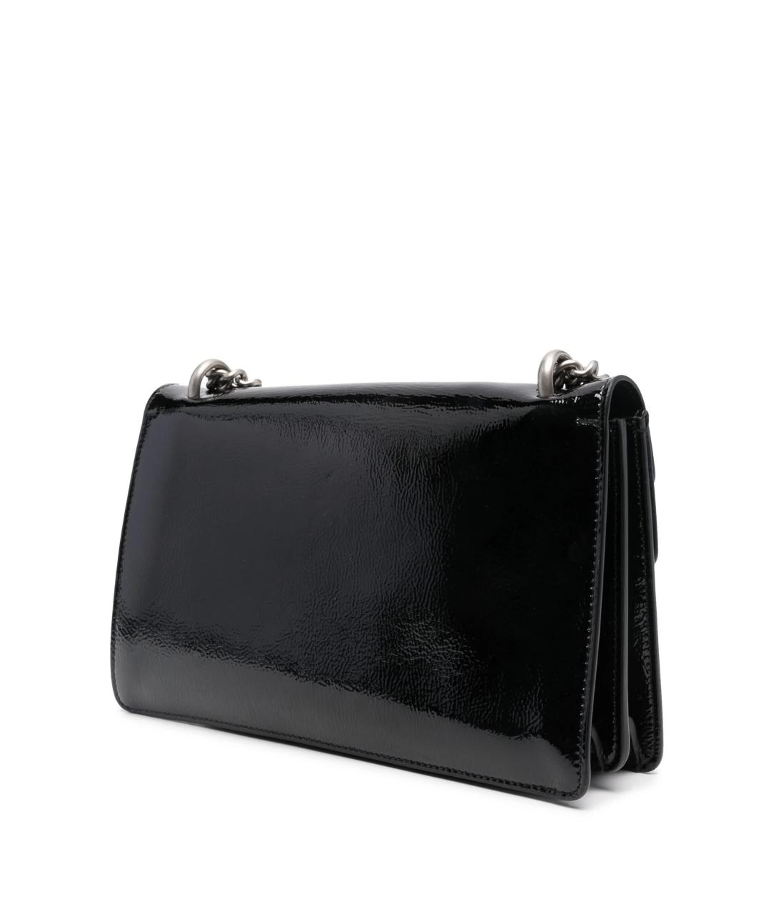 GUCCI Черная сумка через плечо из лакированной кожи, фото 3
