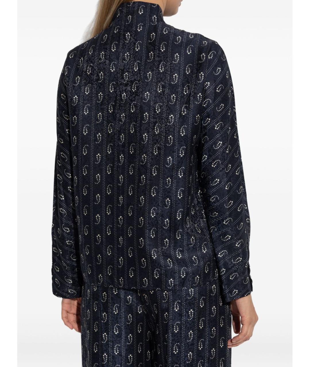TORY BURCH Синяя шелковая рубашка, фото 4