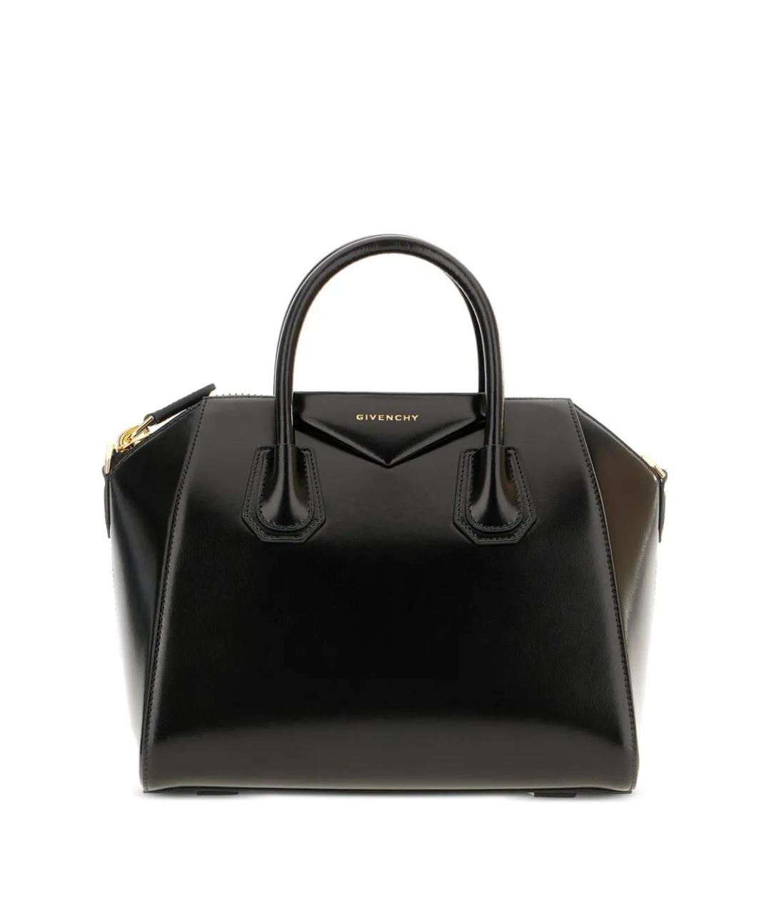 GIVENCHY Черная кожаная сумка с короткими ручками, фото 1