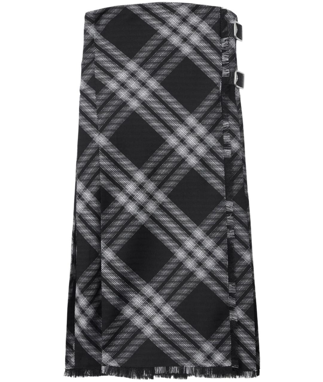 BURBERRY Черное шерстяное повседневное платье, фото 1