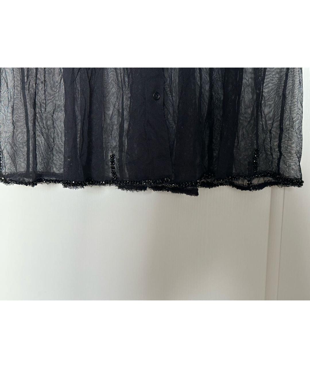 'S MAX MARA Черное сетчатое вечернее платье, фото 4