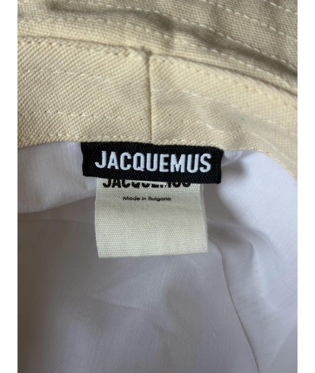 JACQUEMUS Бежевая панама, фото 4