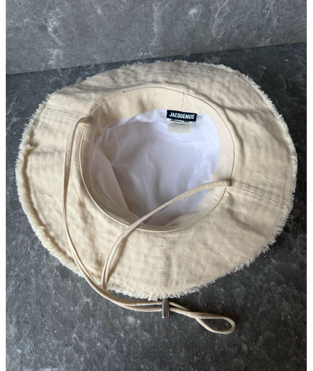 JACQUEMUS Бежевая панама, фото 3
