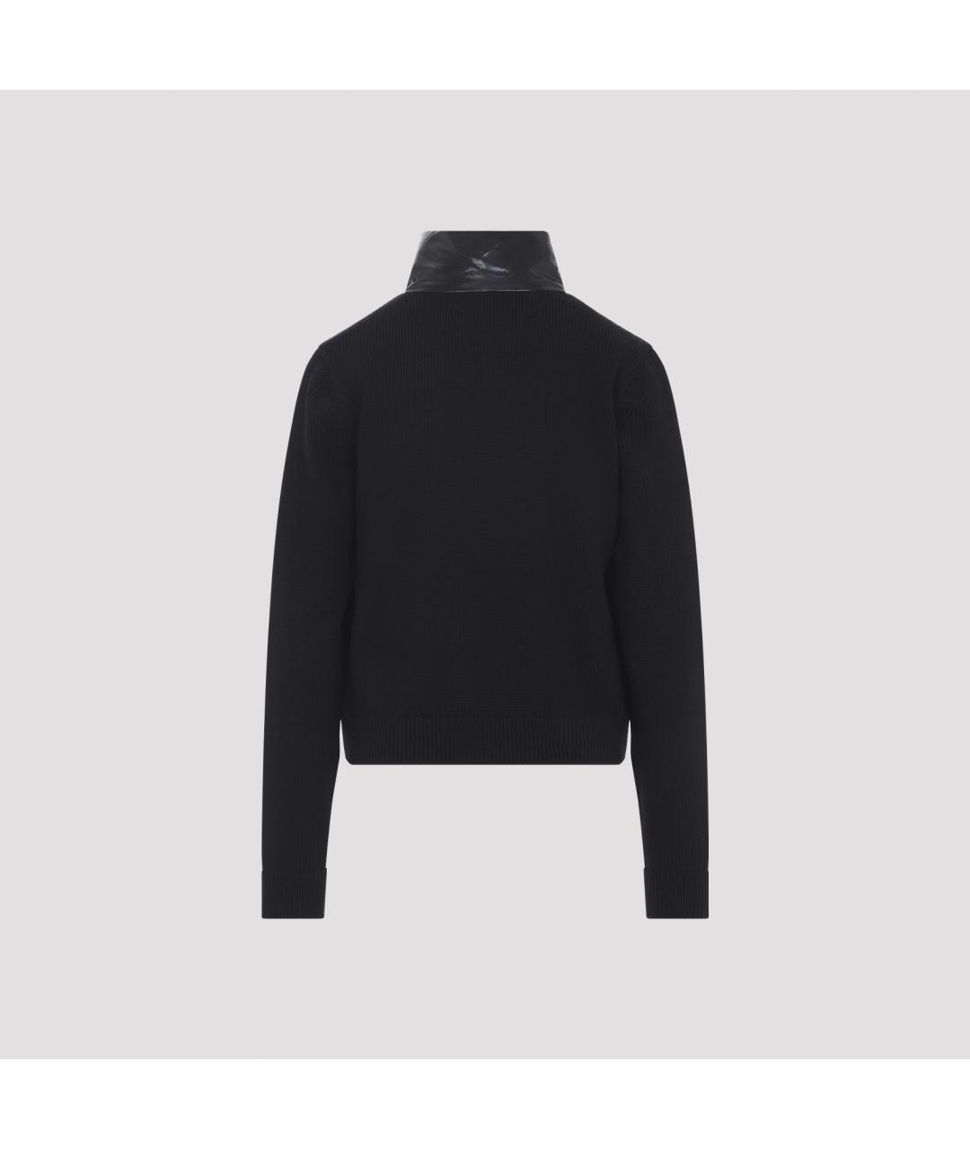 MONCLER Черная шерстяная куртка, фото 2