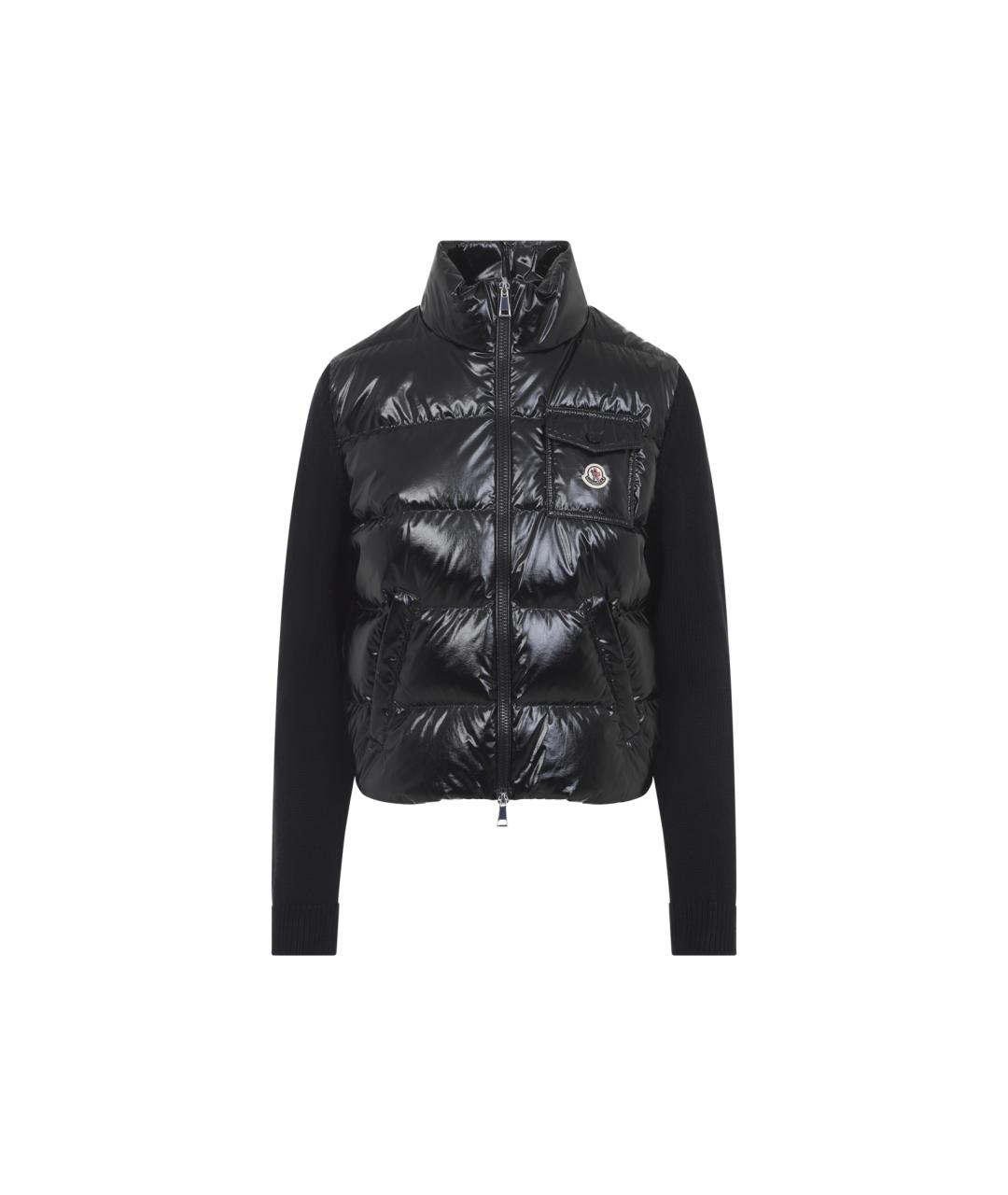 MONCLER Черная шерстяная куртка, фото 1
