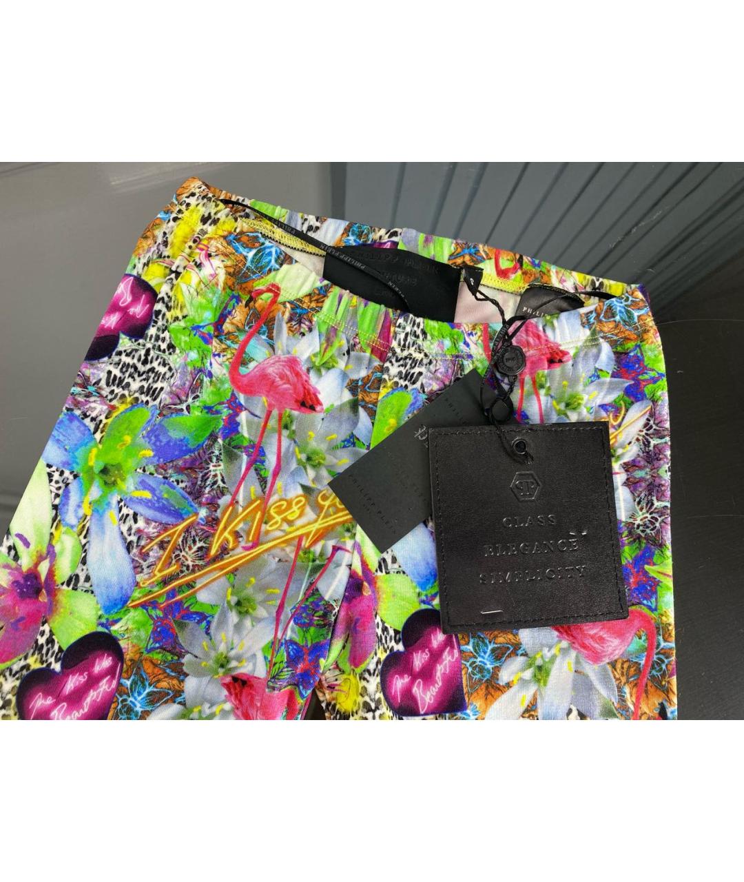 PHILIPP PLEIN Мульти вискозные леггинсы и велосипедки, фото 3
