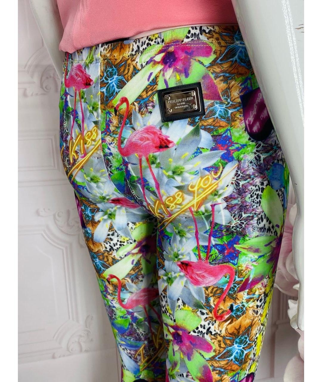 PHILIPP PLEIN Мульти вискозные леггинсы и велосипедки, фото 5