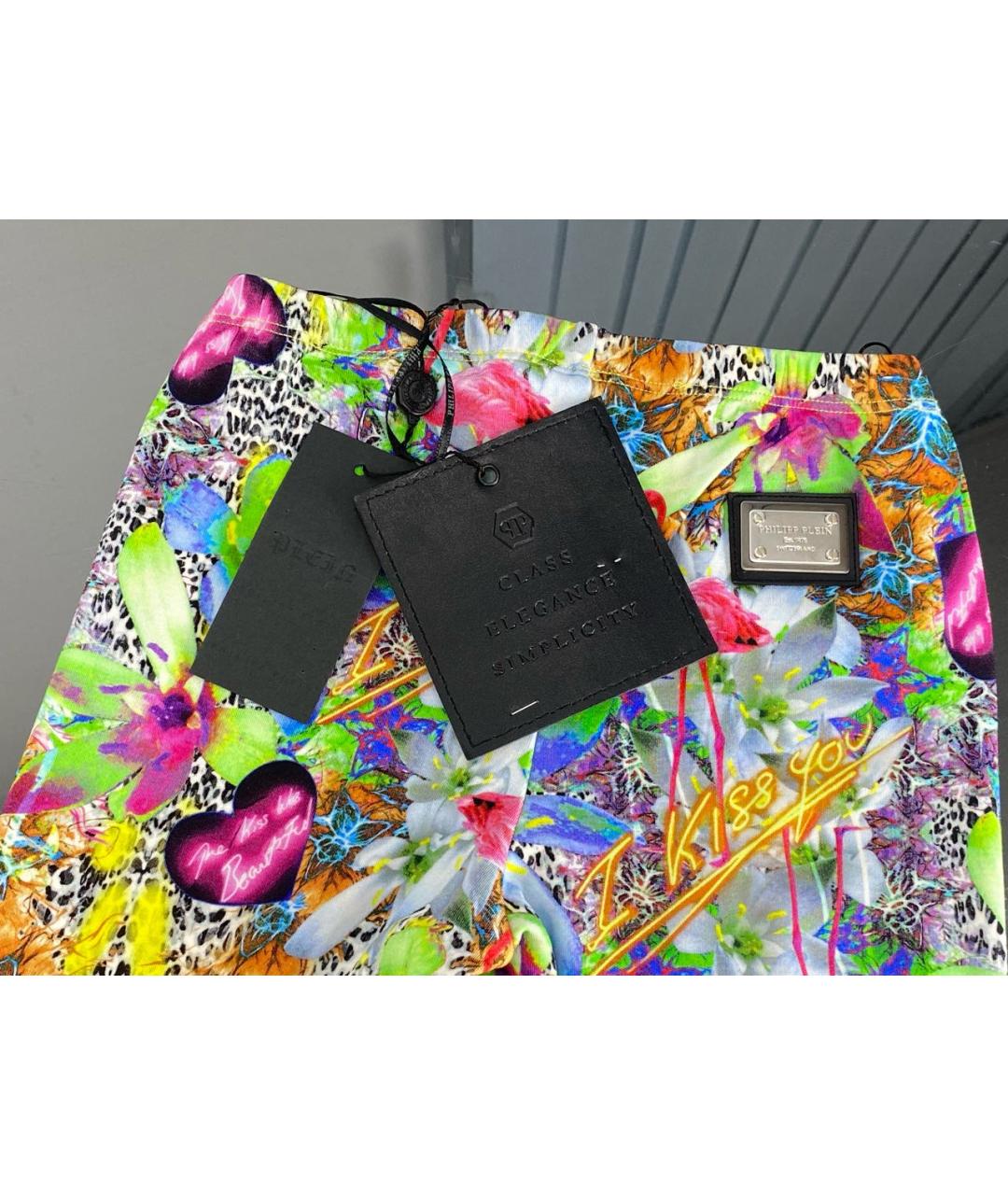 PHILIPP PLEIN Мульти вискозные леггинсы и велосипедки, фото 4