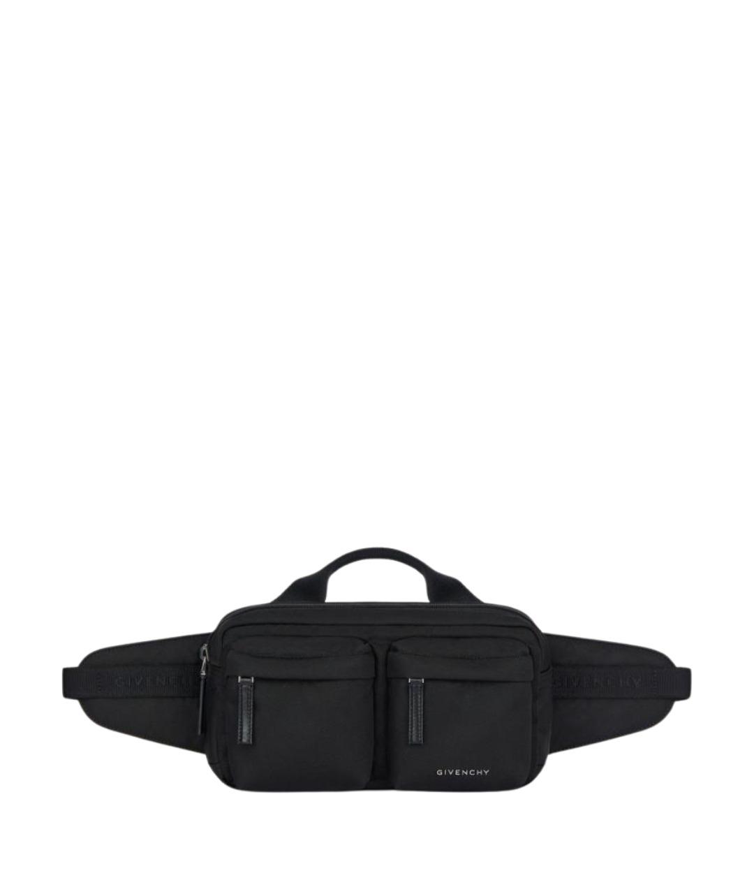 GIVENCHY Черная тканевая поясная сумка, фото 1