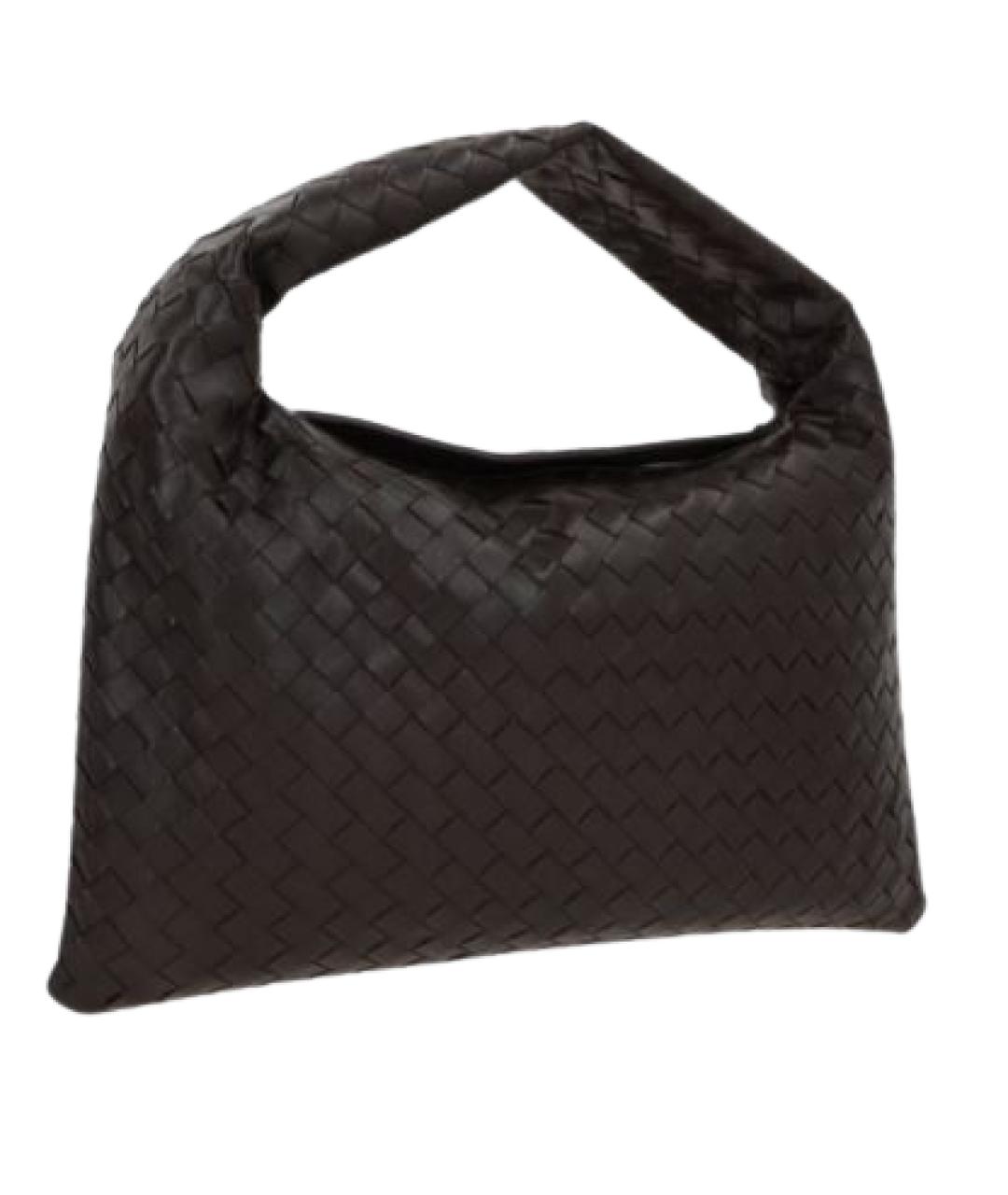 BOTTEGA VENETA Коричневая кожаная сумка через плечо, фото 2