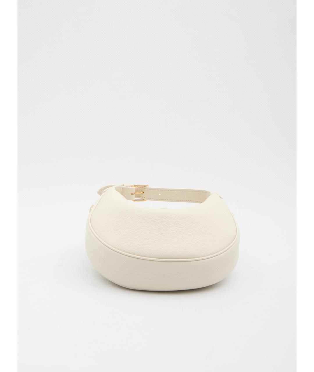 CELINE Белая кожаная сумка с короткими ручками, фото 3