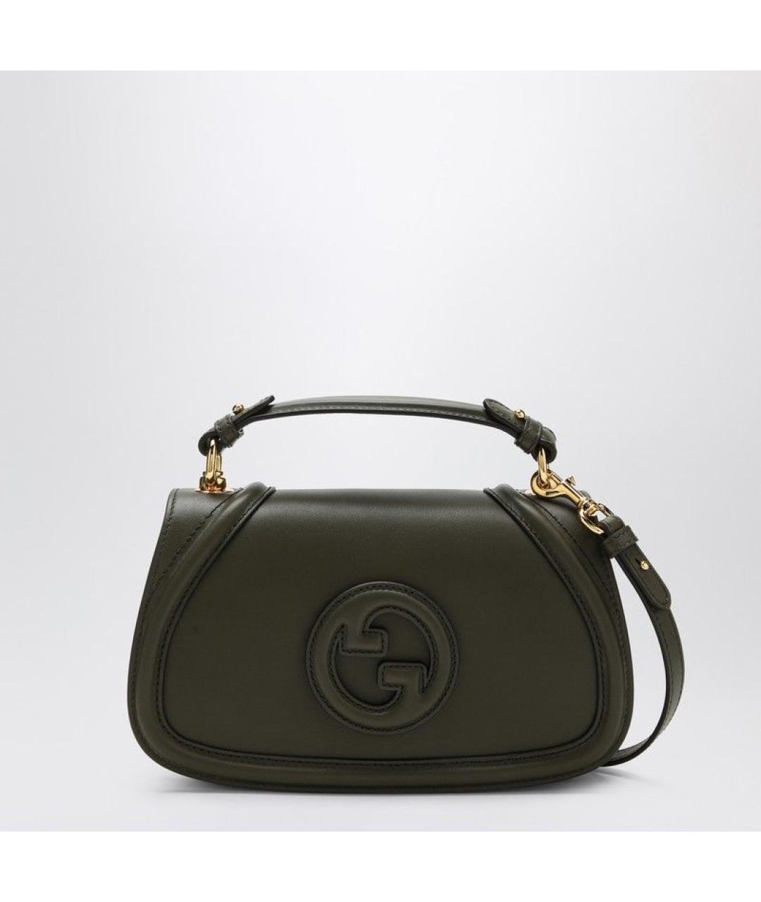 GUCCI Зеленая кожаная сумка через плечо, фото 5