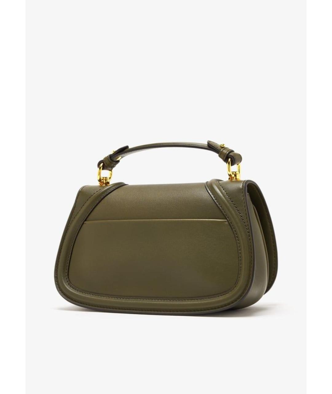 GUCCI Зеленая кожаная сумка через плечо, фото 3