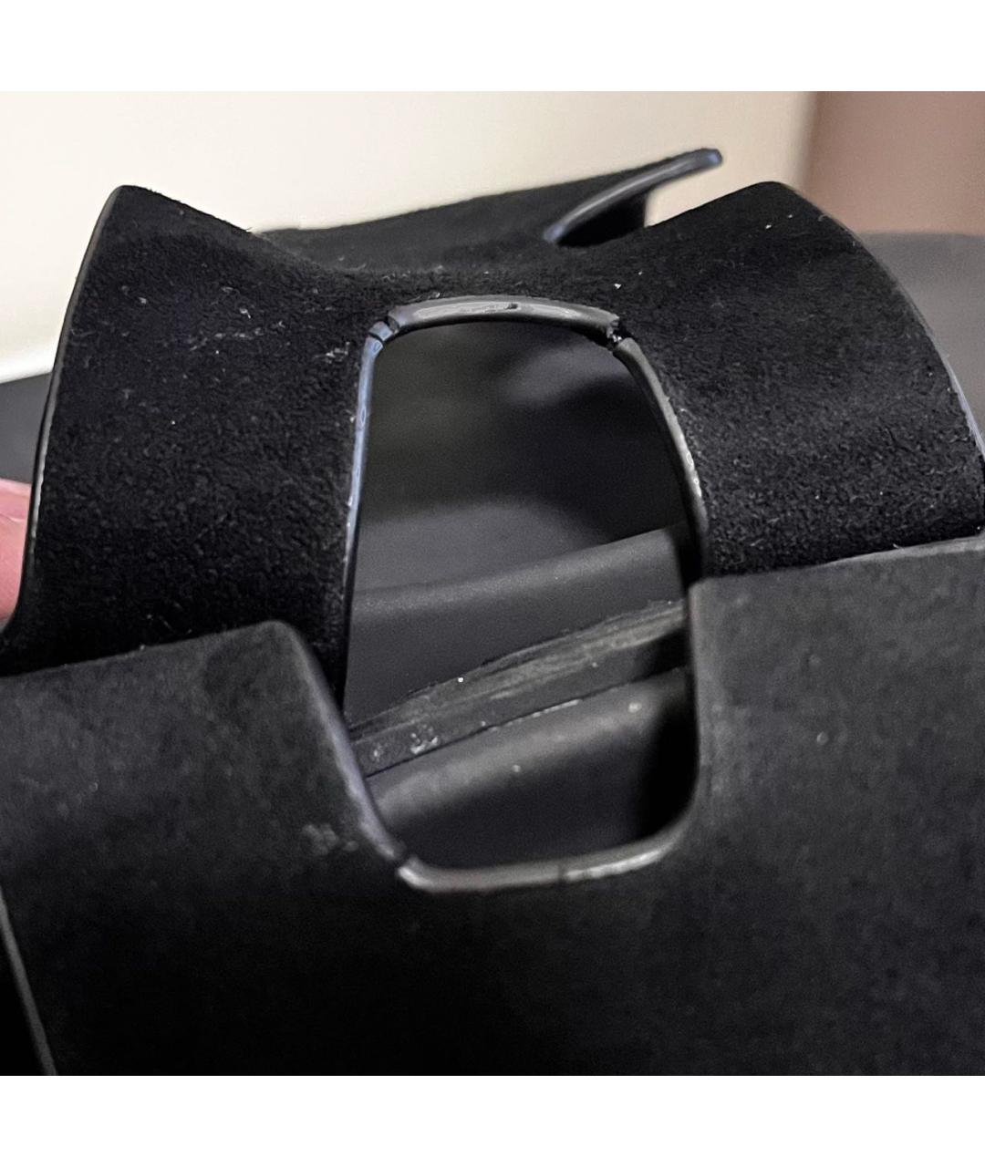 HERMES Черные замшевые сандалии, фото 7