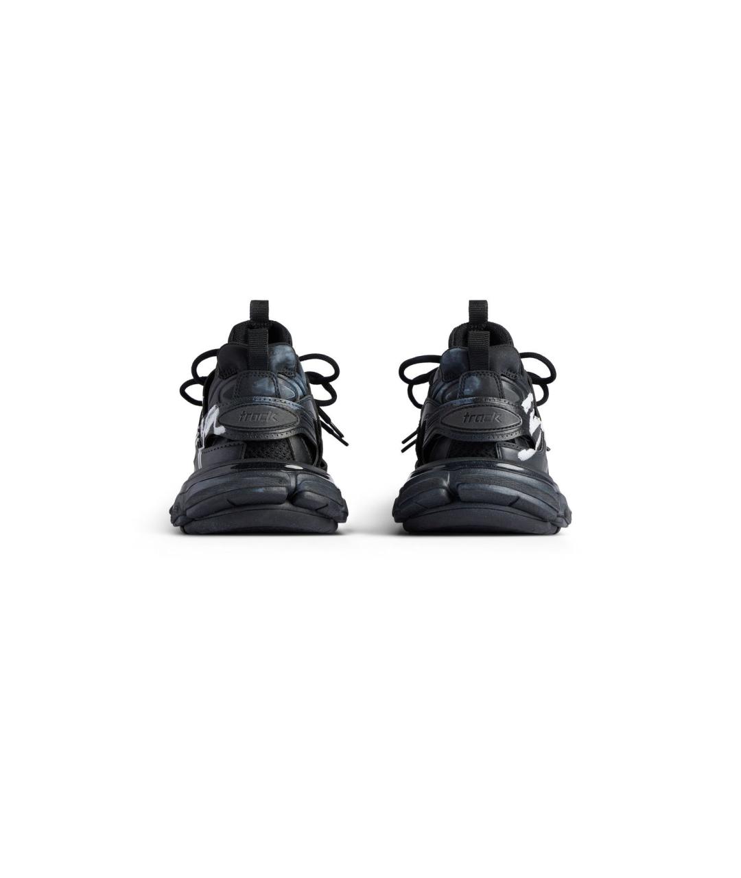 BALENCIAGA Черные синтетические низкие кроссовки / кеды, фото 5