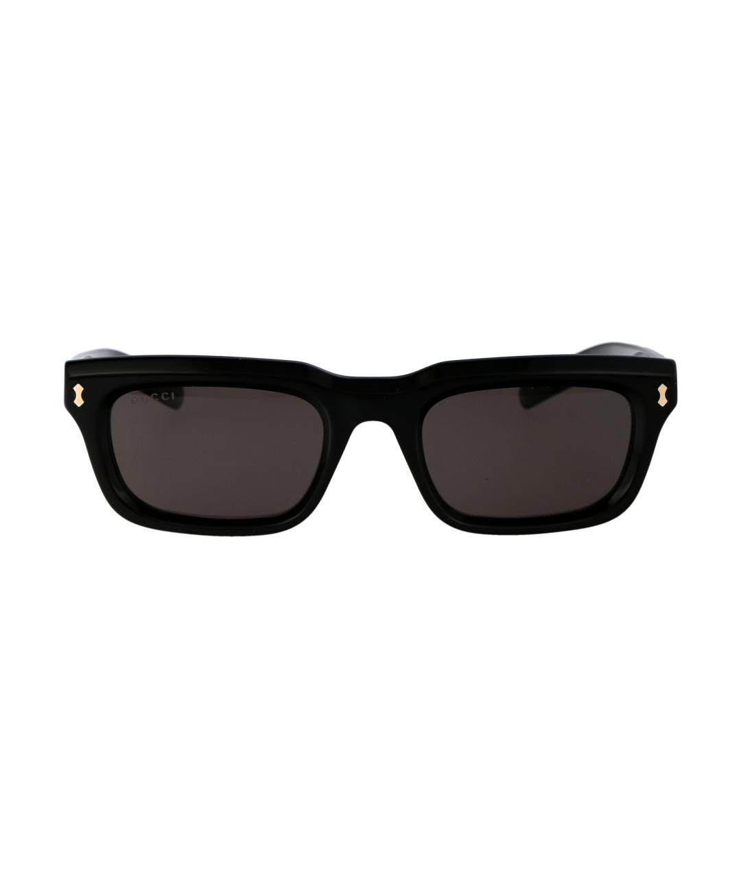GUCCI Черные пластиковые солнцезащитные очки, фото 1