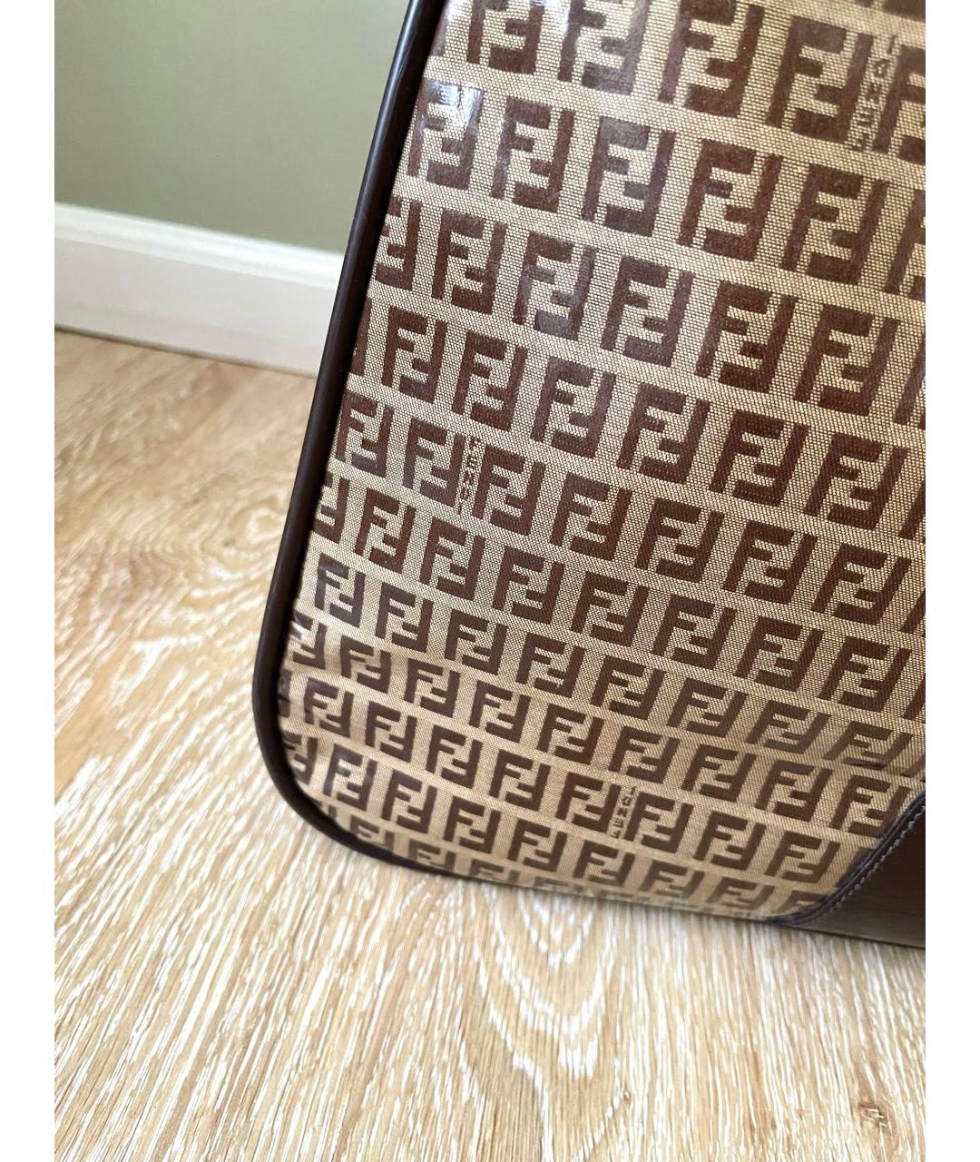 FENDI Коричневая дорожная/спортивная сумка, фото 7