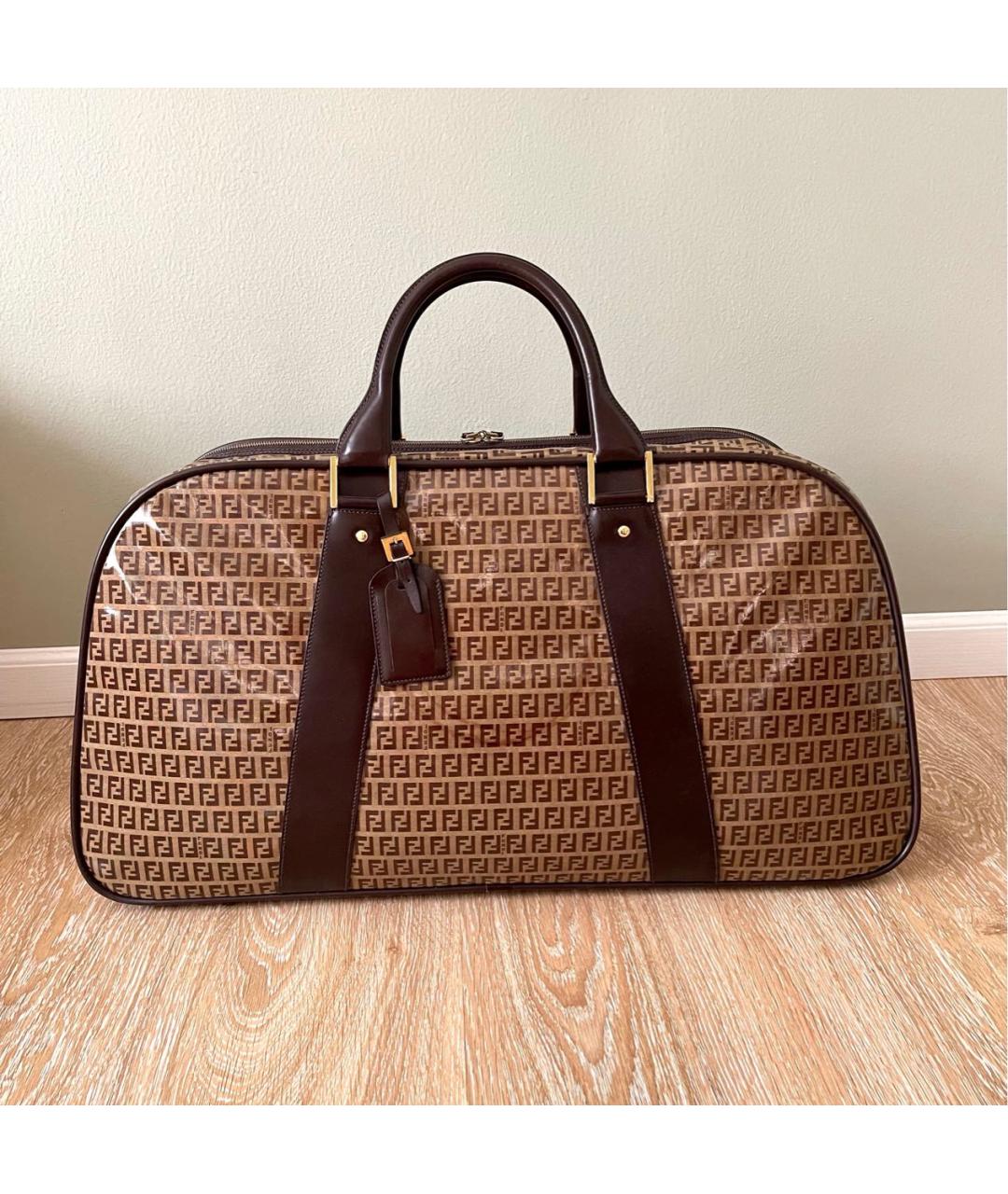 FENDI Коричневая дорожная/спортивная сумка, фото 8
