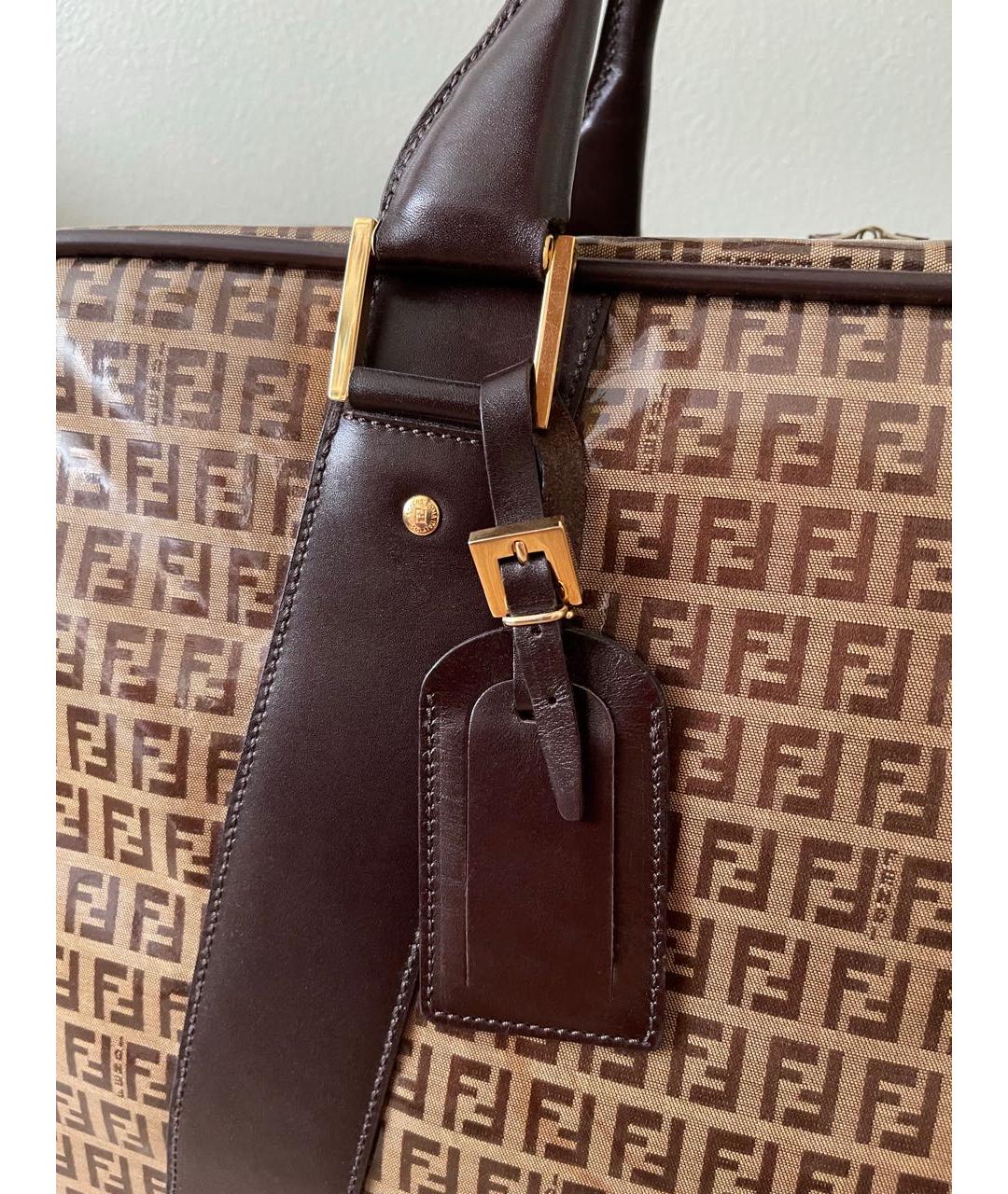 FENDI Коричневая дорожная/спортивная сумка, фото 3