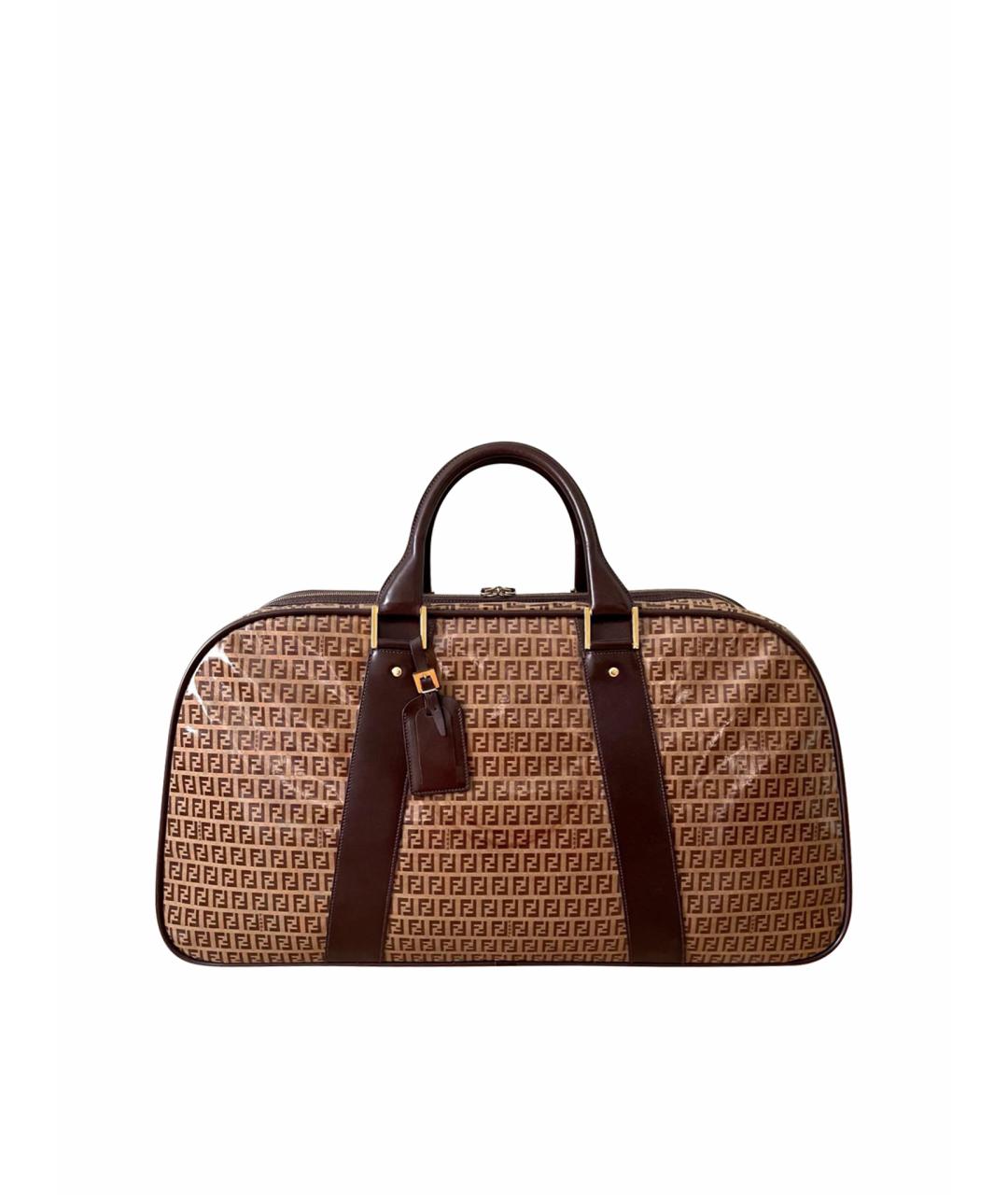 FENDI Коричневая дорожная/спортивная сумка, фото 1