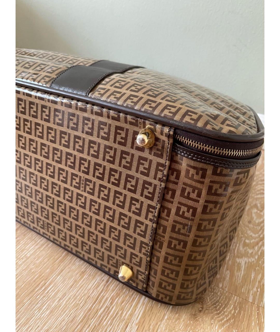 FENDI Коричневая дорожная/спортивная сумка, фото 6