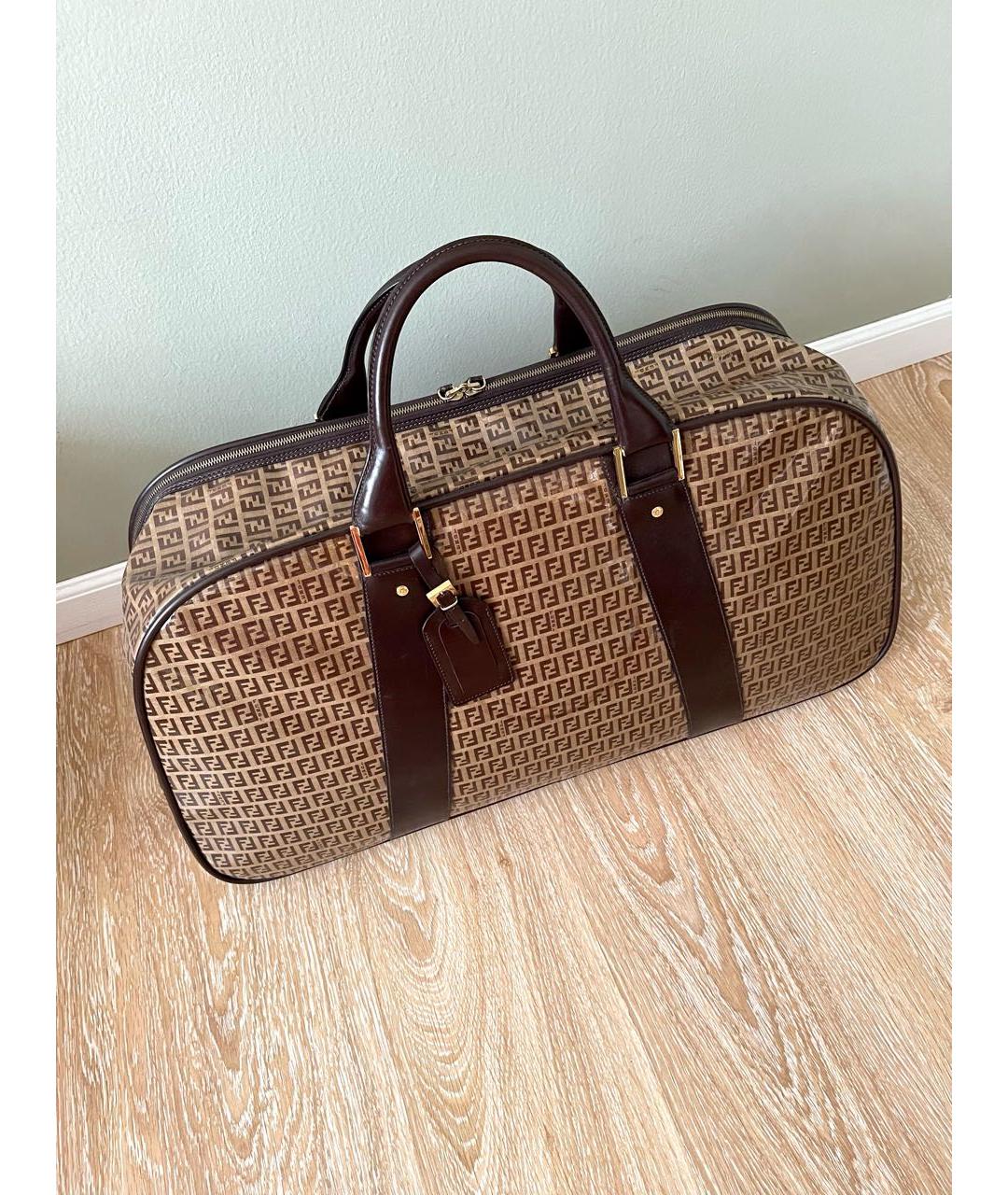 FENDI Коричневая дорожная/спортивная сумка, фото 4