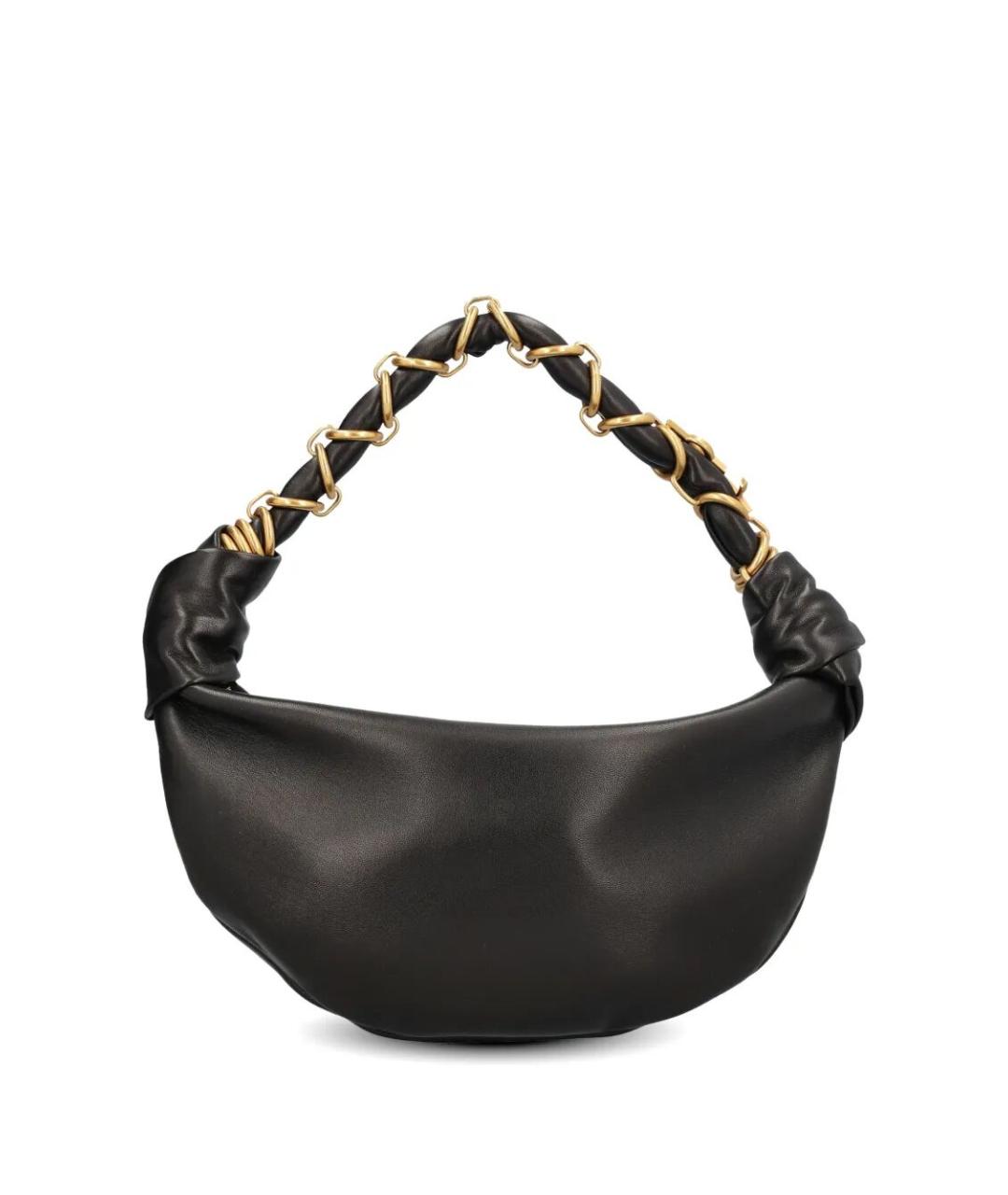 SAINT LAURENT Черная кожаная сумка через плечо, фото 2
