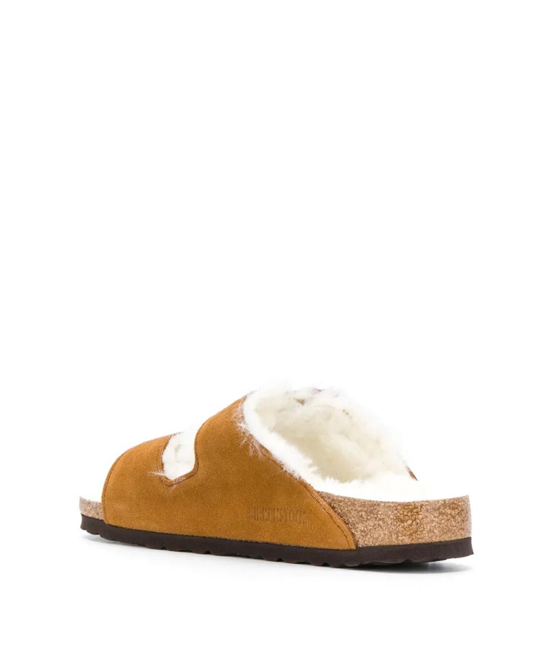 BIRKENSTOCK Коричневые замшевые сандалии, фото 3