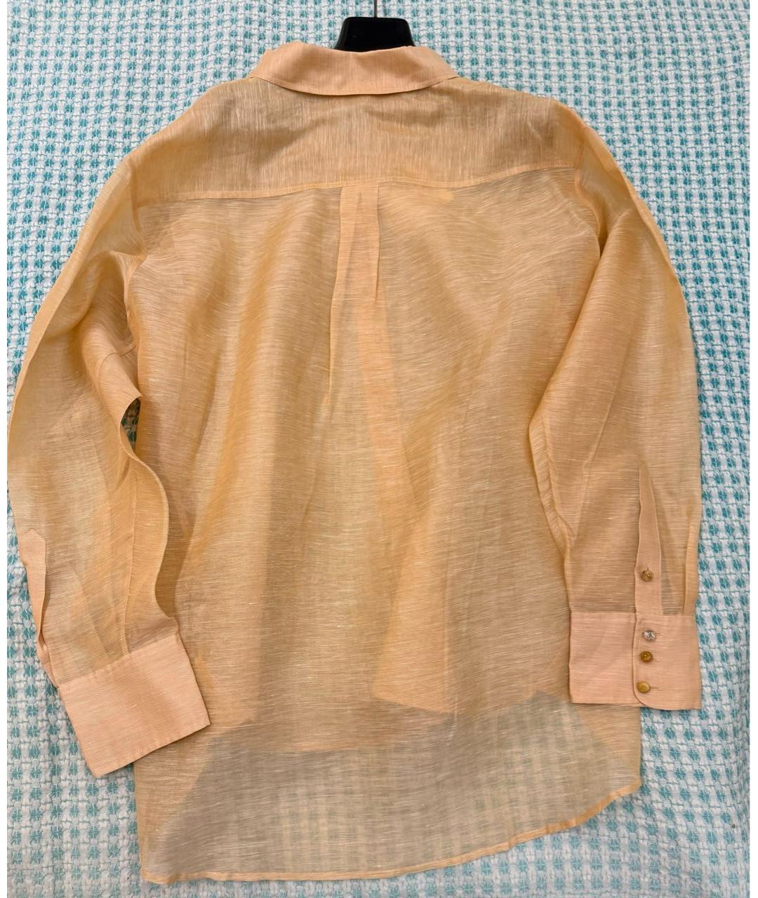 ZIMMERMANN Бежевая льняная блузы, фото 6
