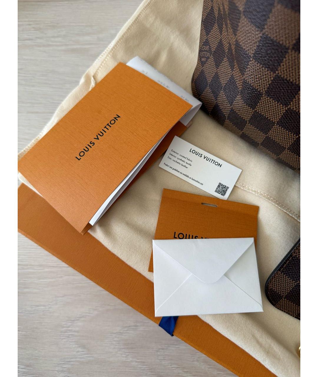 LOUIS VUITTON Коричневая сумка тоут, фото 6