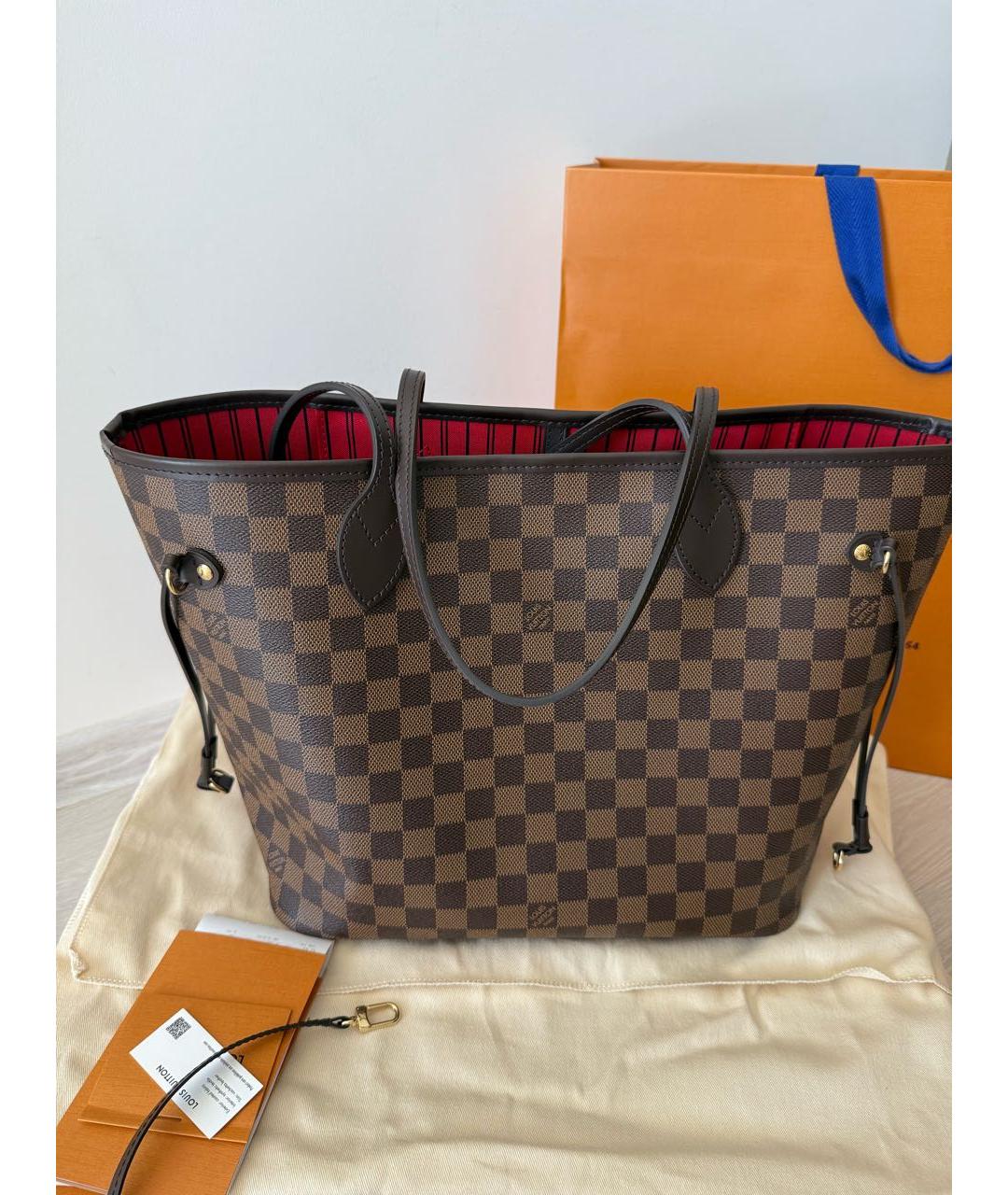 LOUIS VUITTON Коричневая сумка тоут, фото 8