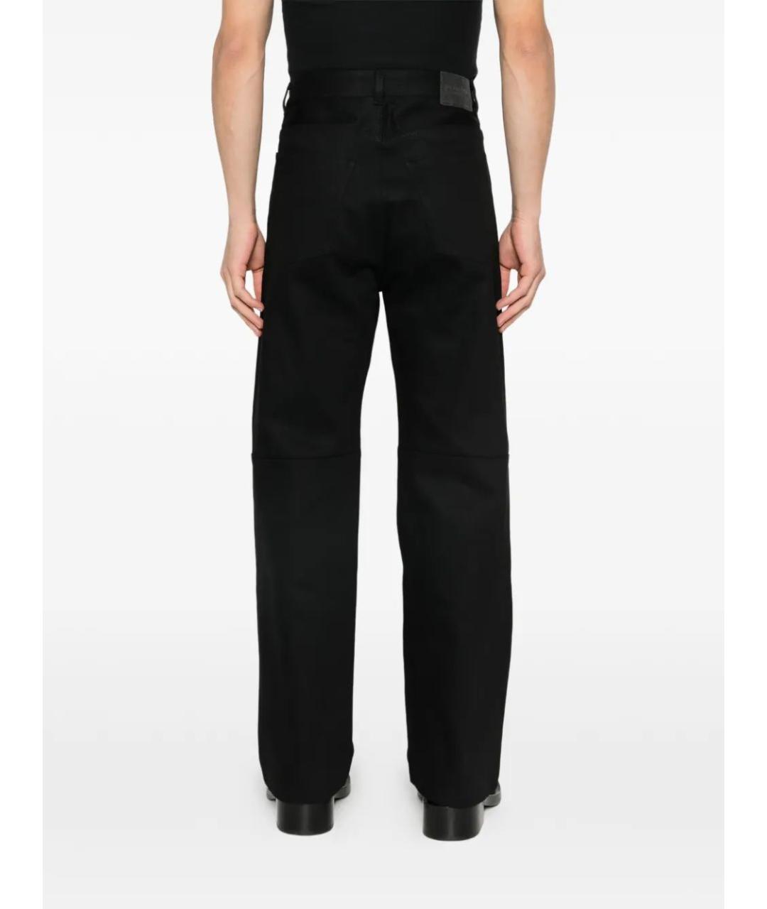 BALENCIAGA Черные хлопковые прямые джинсы, фото 4
