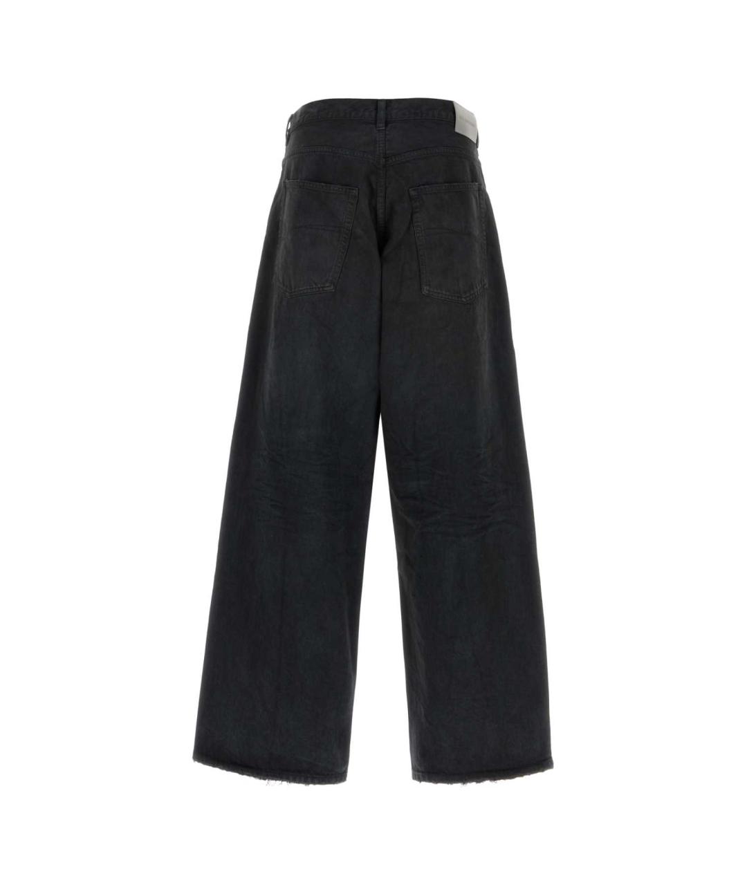 BALENCIAGA Черные хлопковые прямые джинсы, фото 2
