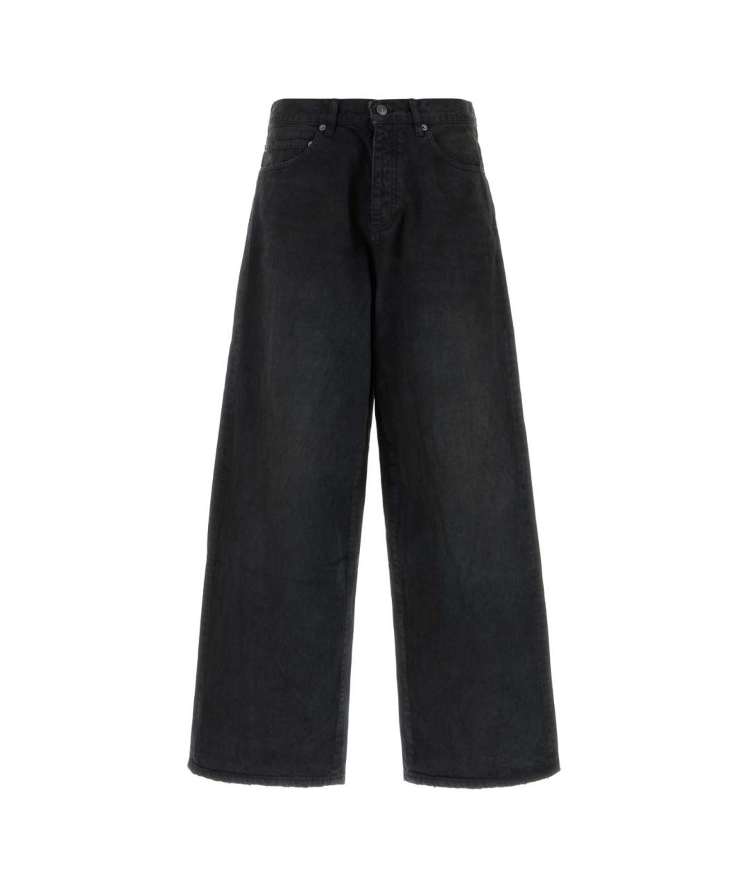 BALENCIAGA Черные хлопковые прямые джинсы, фото 4