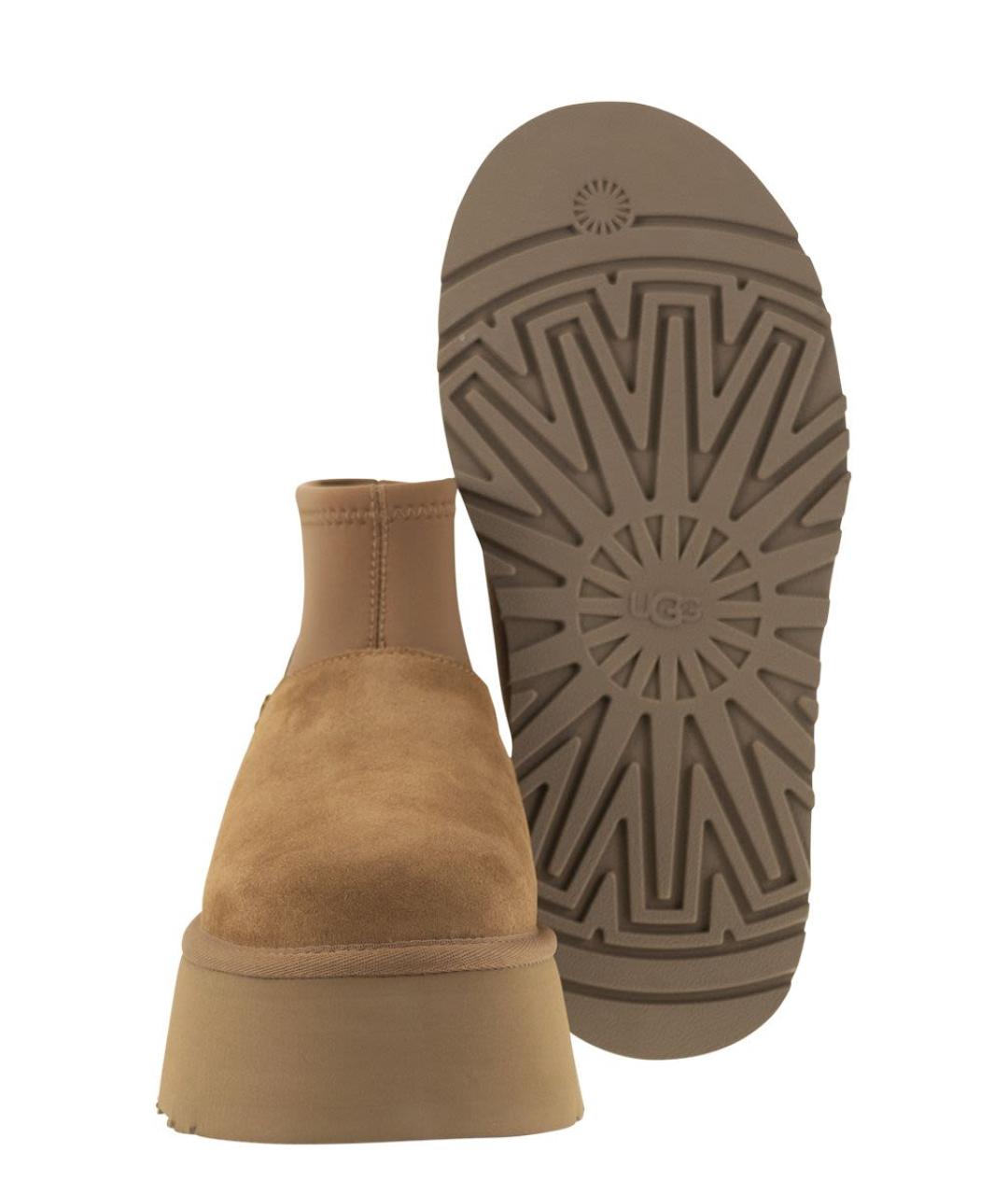 UGG AUSTRALIA Бежевые нубуковые ботинки, фото 5