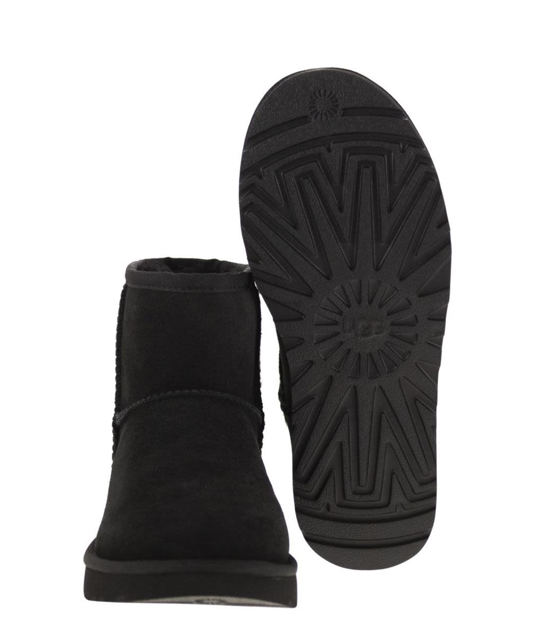 UGG AUSTRALIA Черные замшевые ботинки, фото 5