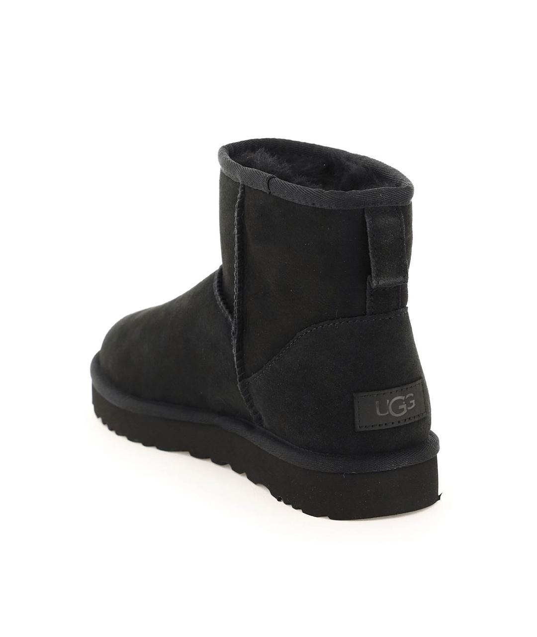 UGG AUSTRALIA Черные замшевые ботинки, фото 4
