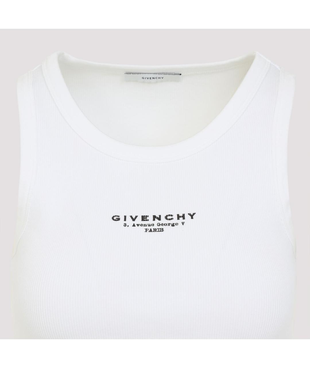 GIVENCHY Белая хлопковая майка, фото 3