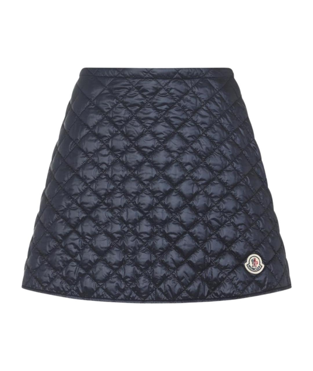 MONCLER Синяя юбка миди, фото 1