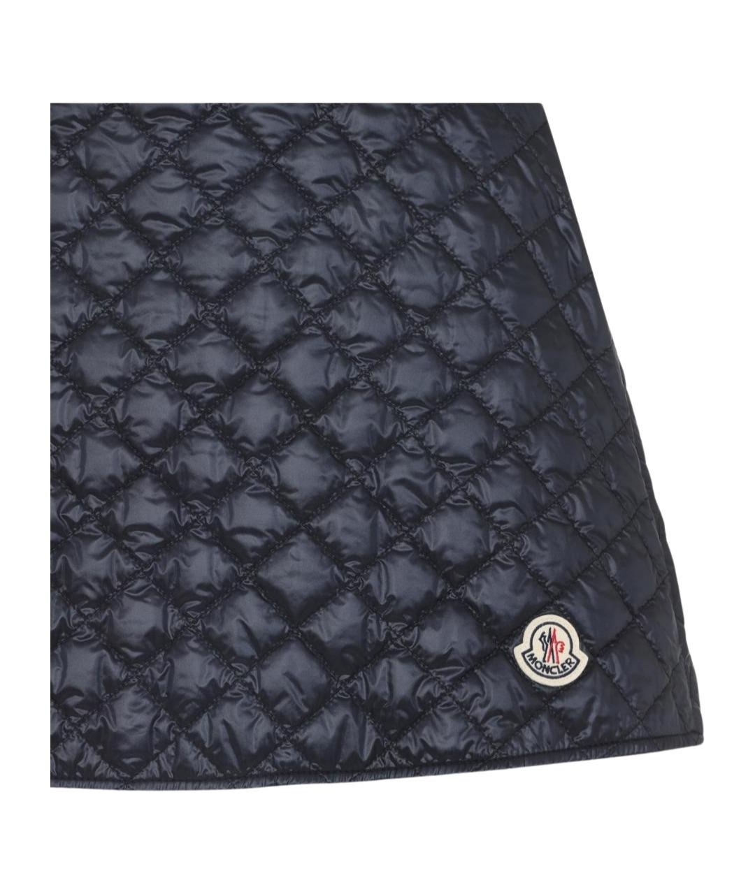 MONCLER Синяя юбка миди, фото 3