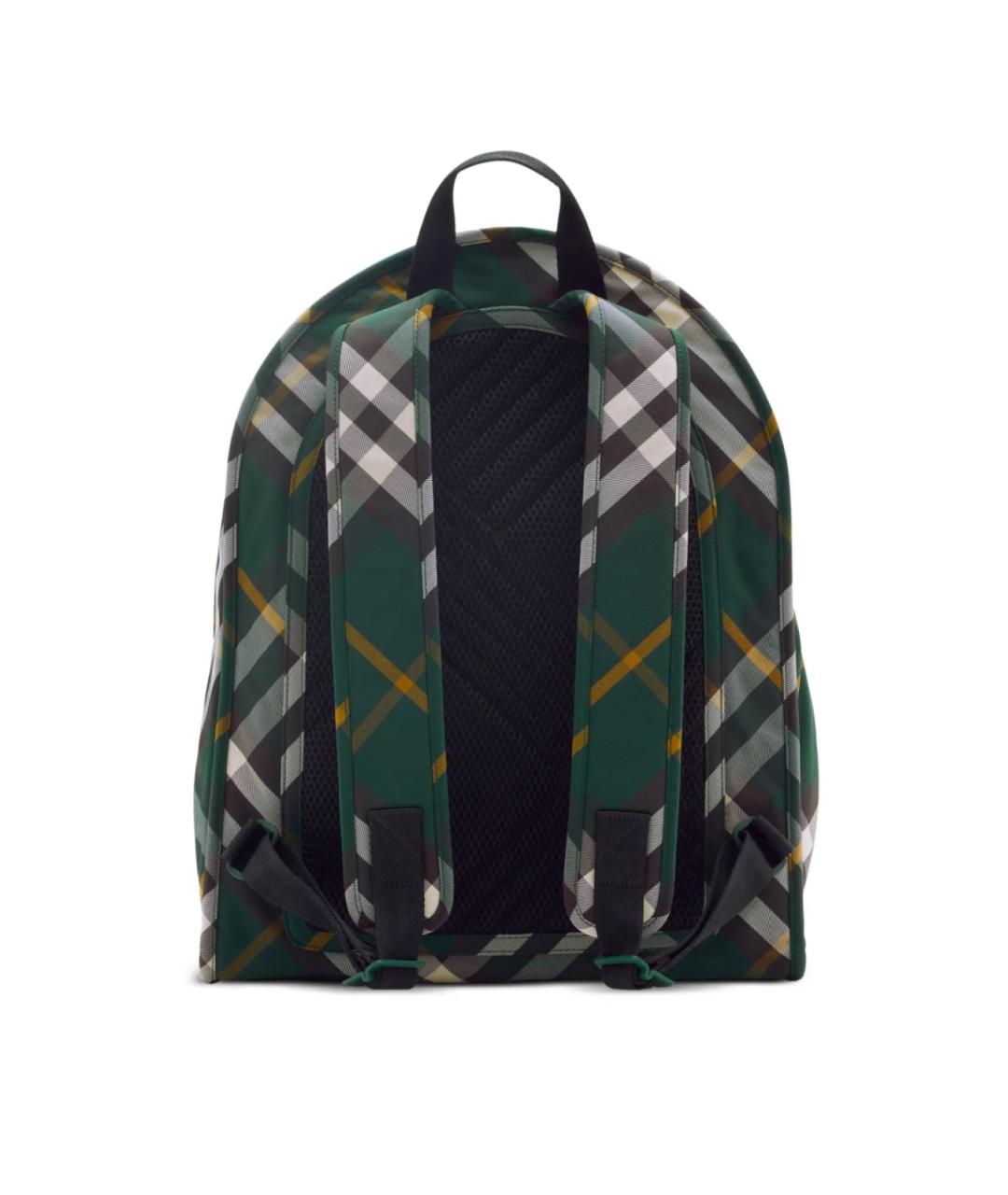 BURBERRY Зеленый тканевый рюкзак, фото 3