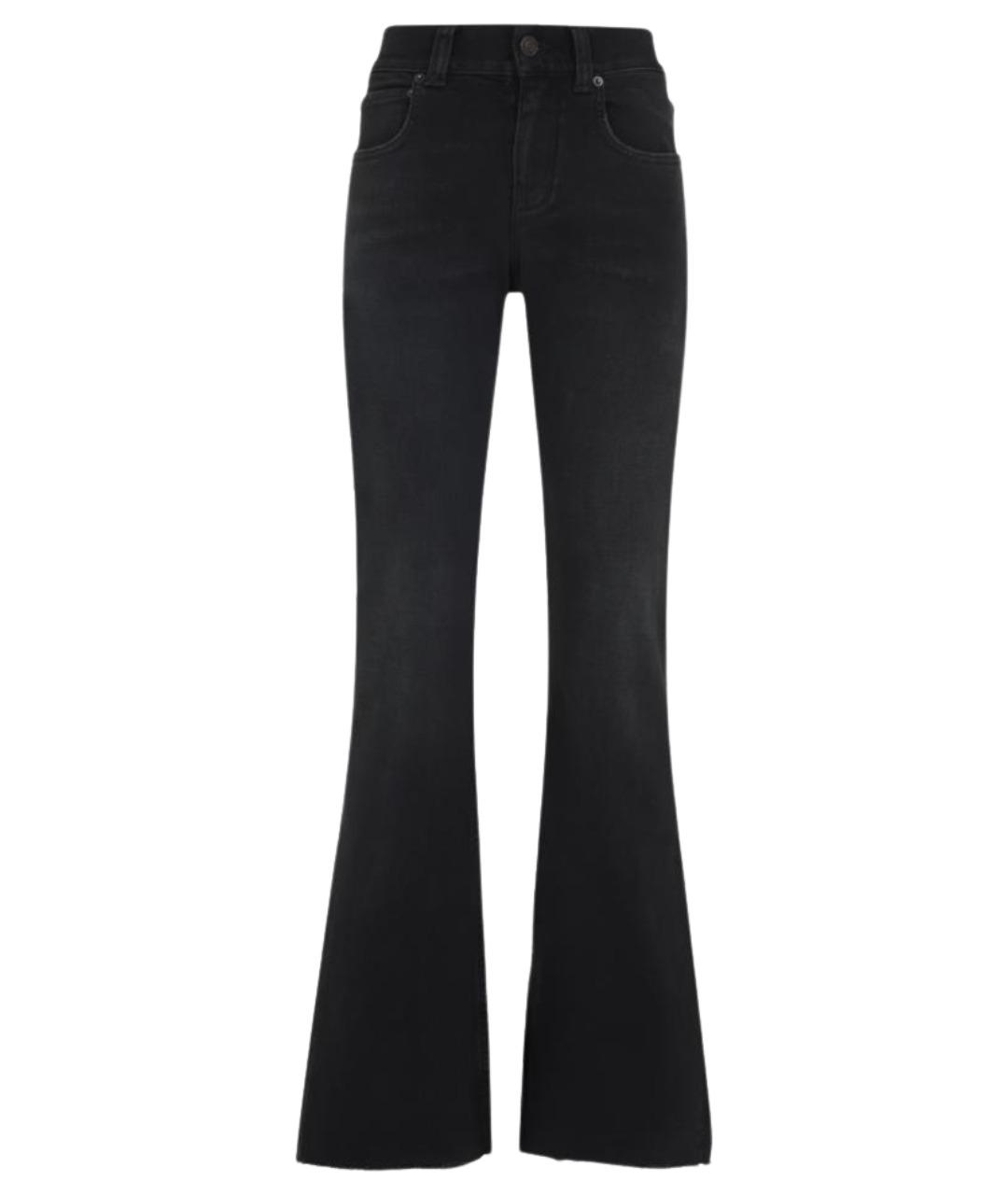 BALENCIAGA Черные хлопковые джинсы клеш, фото 1