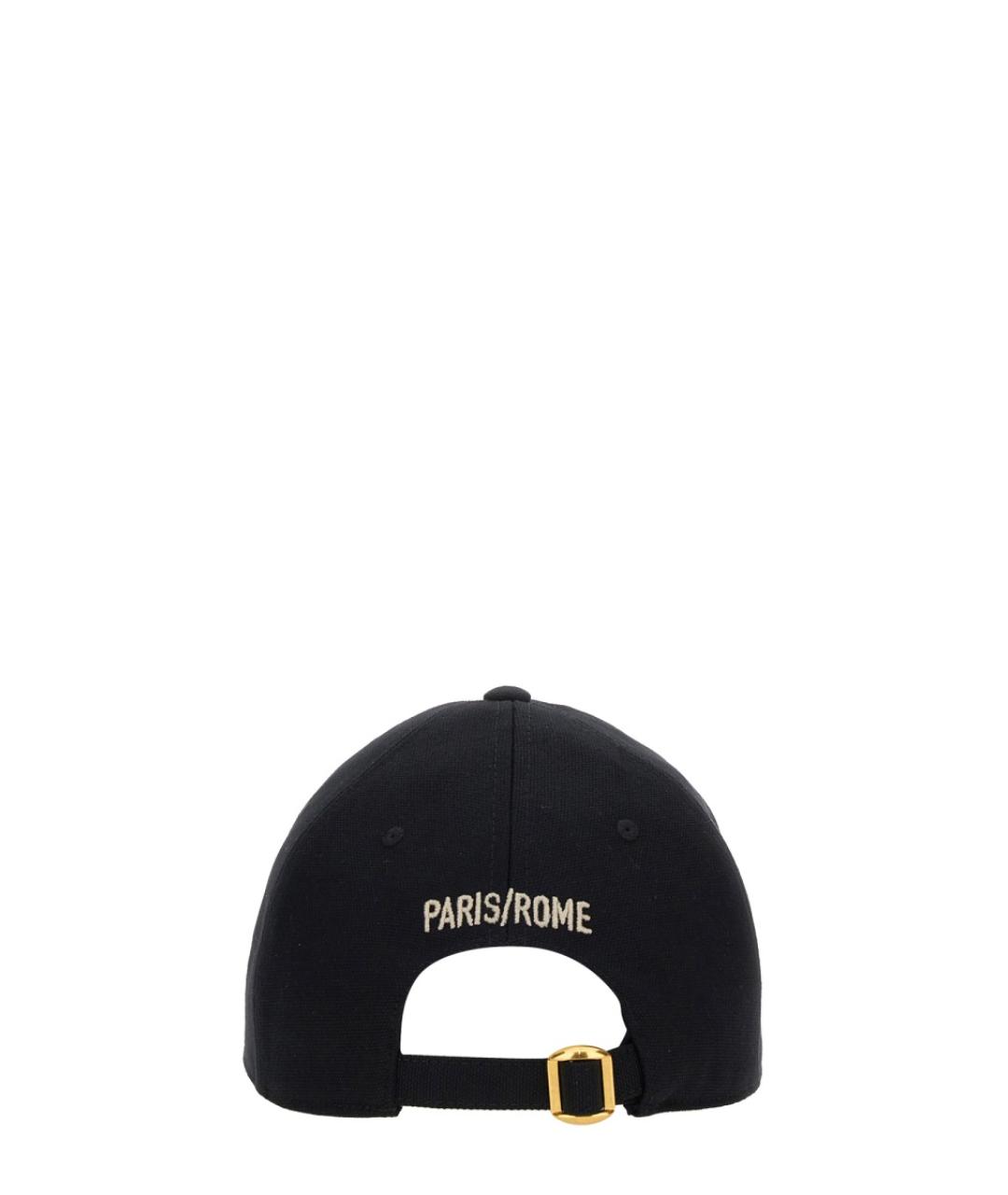 VALENTINO Черная хлопковая кепка/бейсболка, фото 2