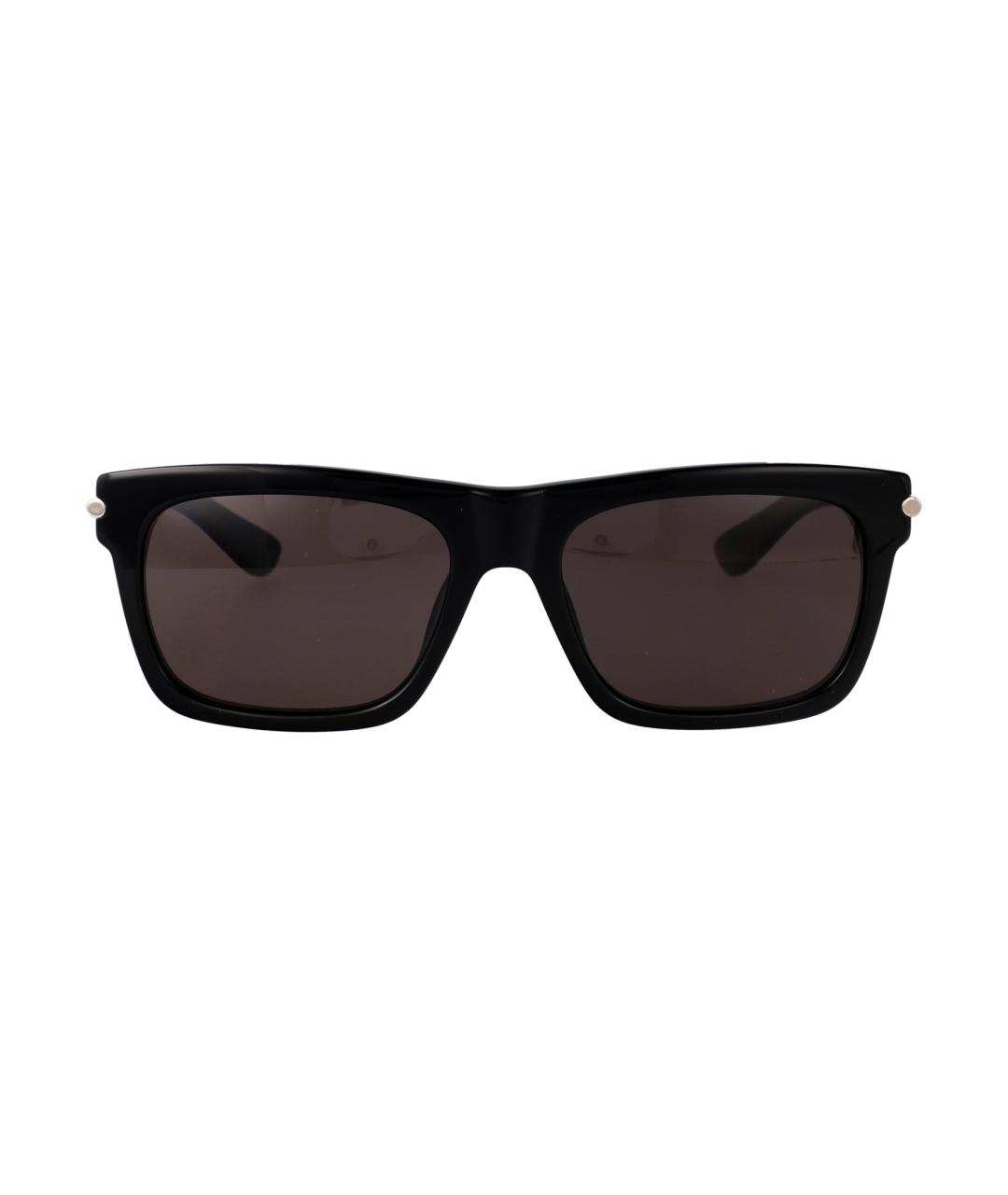 ALEXANDER MCQUEEN Черные пластиковые солнцезащитные очки, фото 1