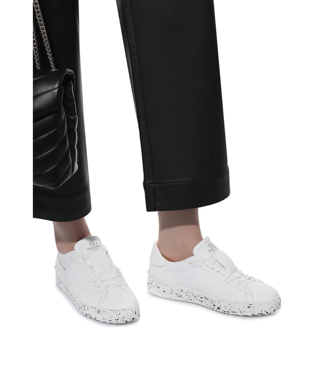VALENTINO Белые кожаные кеды, фото 2