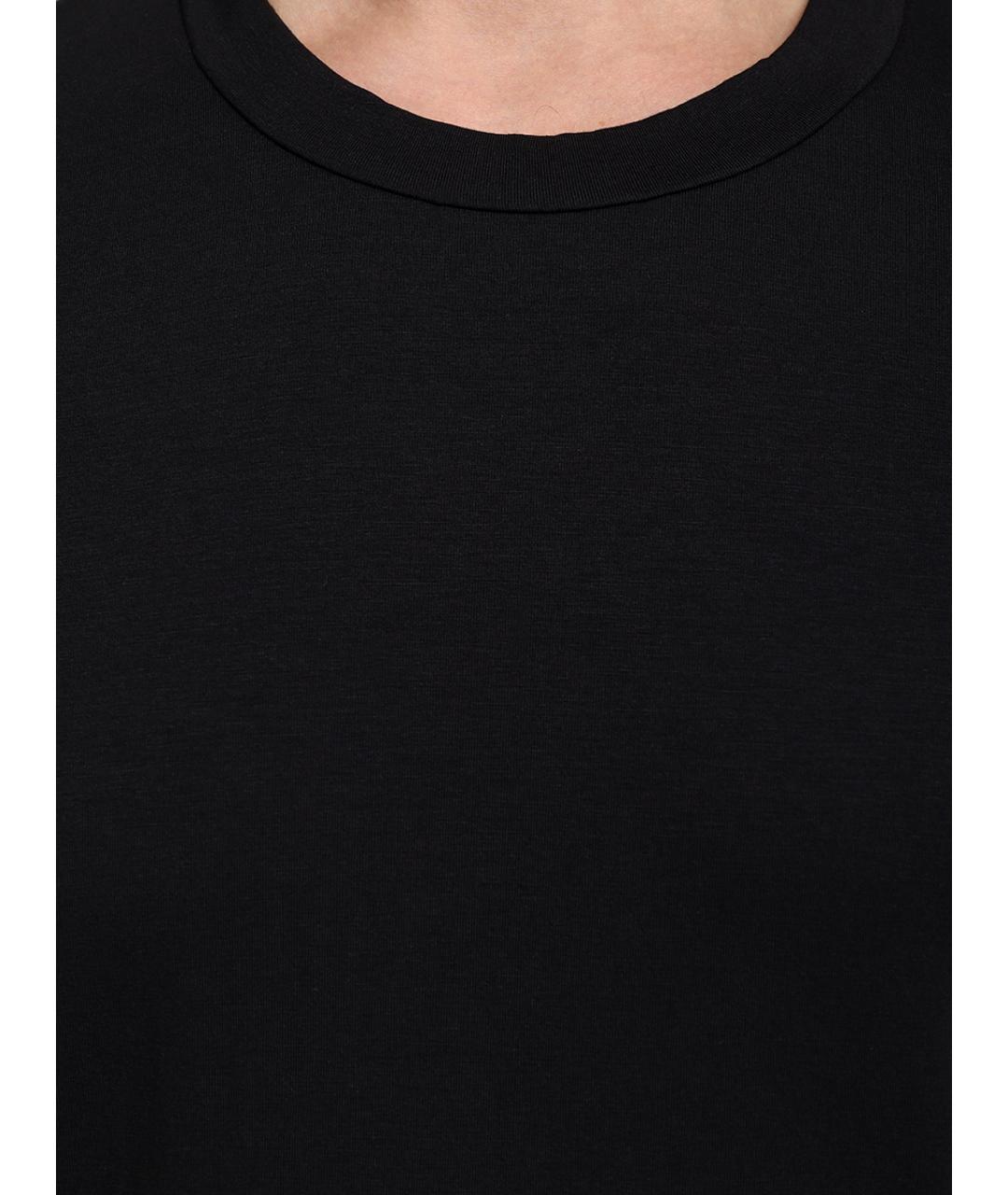 TOM FORD Черная хлопковая футболка, фото 4