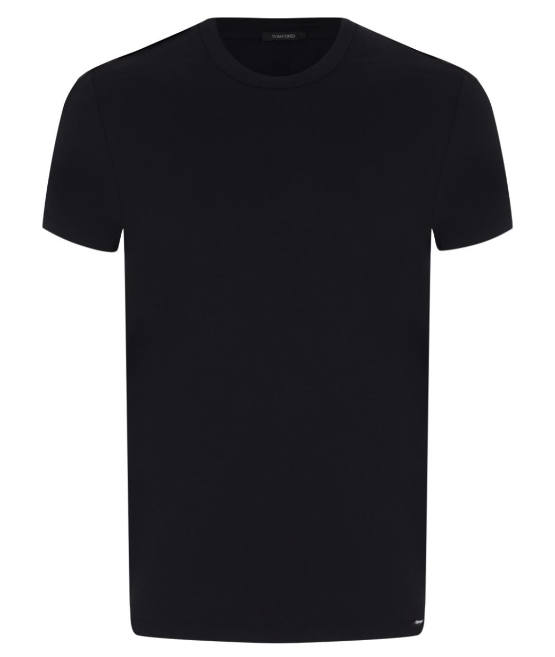 TOM FORD Черная хлопковая футболка, фото 1