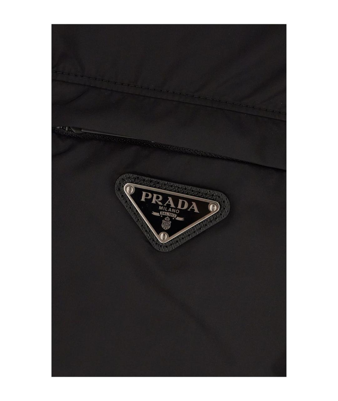 PRADA Черная полиамидовая куртка, фото 3